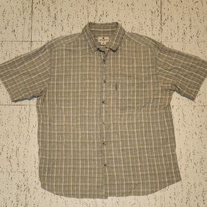Woolrich Plaid Short Sleeve Button Down Casual Shirt